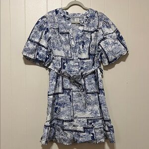 Joie Kids Dress in Navy and White